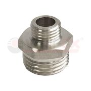 Ниппель никелированный переходной НР 1дюйм-НР 1/2дюйм (130/10) VALFEX VF.580.N.100.012